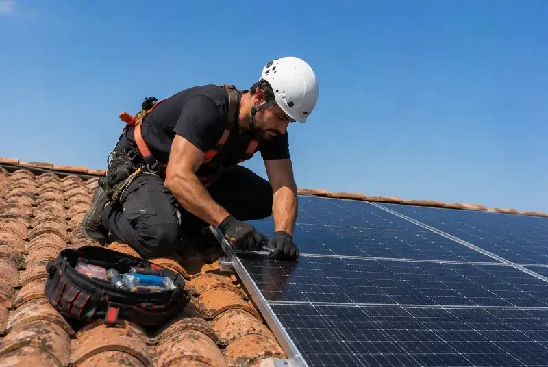 Maintenance et monitoring de panneaux solaires à Carcans